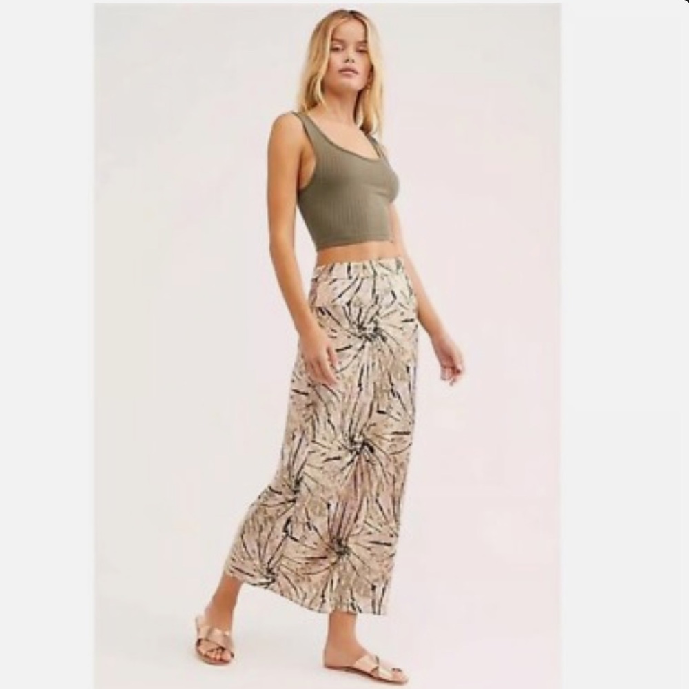 Free People Normani Tie-Dye Midi Skirt | EUC Size 4
